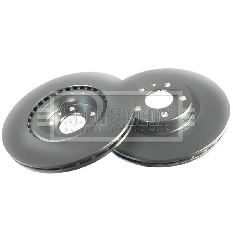 Borg & Beck 2 x Vented Front Brake Discs BBD4907