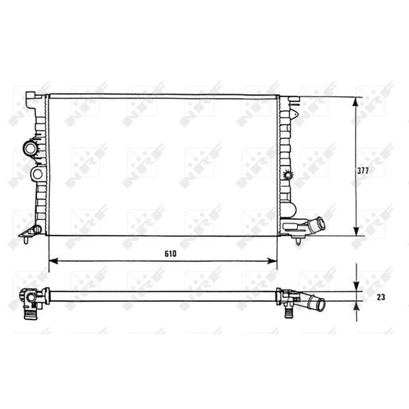 NRF Engine Radiator 58946