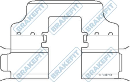 Apec Brake Pad Accessory Fitting Kit Rear