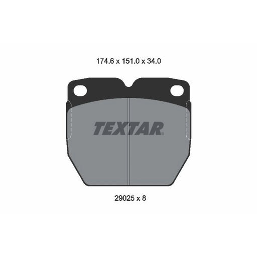 Textar Brake Pad Set 2902501