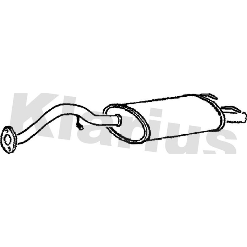 Klarius Box With Tail Pipe Rear RR253X