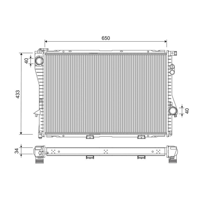 Valeo Engine Radiator 701248