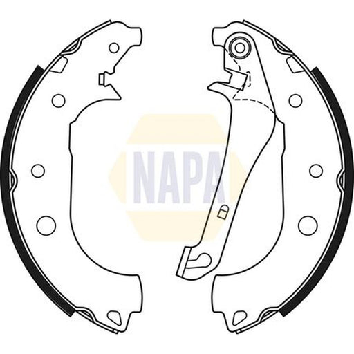 NAPA Brake Shoe Set Axle Kit NBS1088