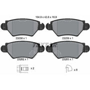 Textar Rear Brake Pad Set 2325803