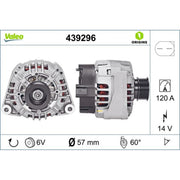 Valeo Car Alternator 12V 439296