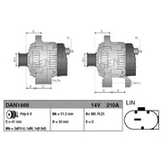 Denso Car Alternator 12V DAN1468