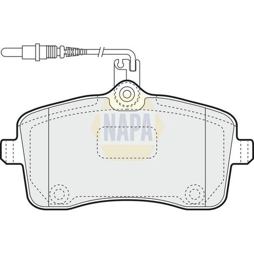 NAPA Front Brake Pad Set NBP1167