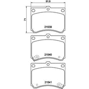 Mintex Front Brake Pad Set MDB1575