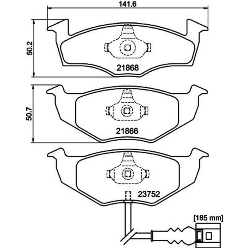 DON Front Brake Pad Set PCP1499