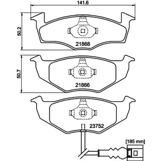 DON Front Brake Pad Set PCP1499