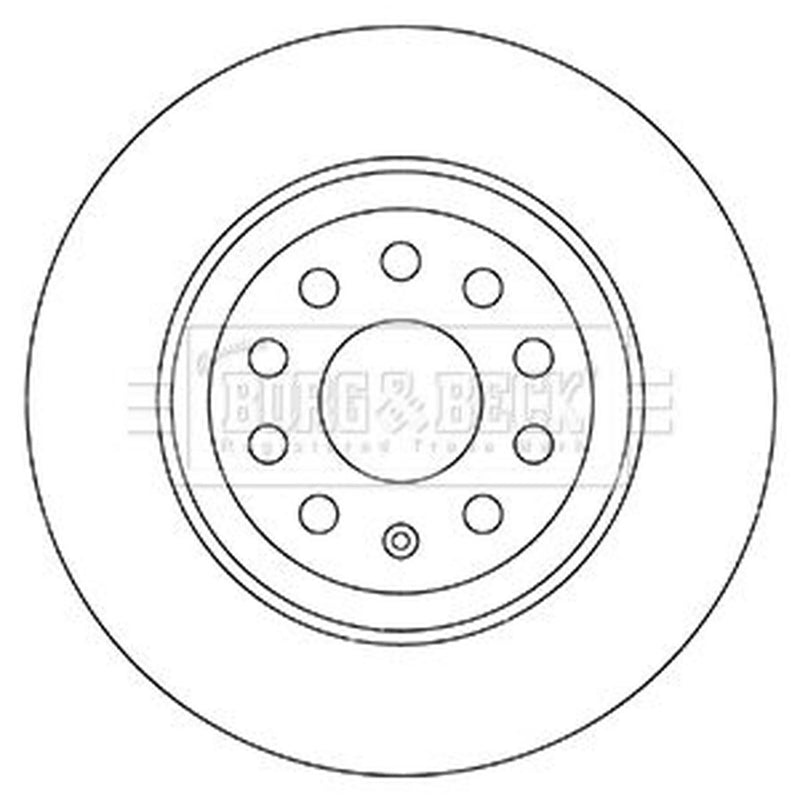 Borg & Beck 2 x Solid Rear Brake Discs BBD5331