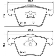 Mintex Front Brake Pad Set MDB2576