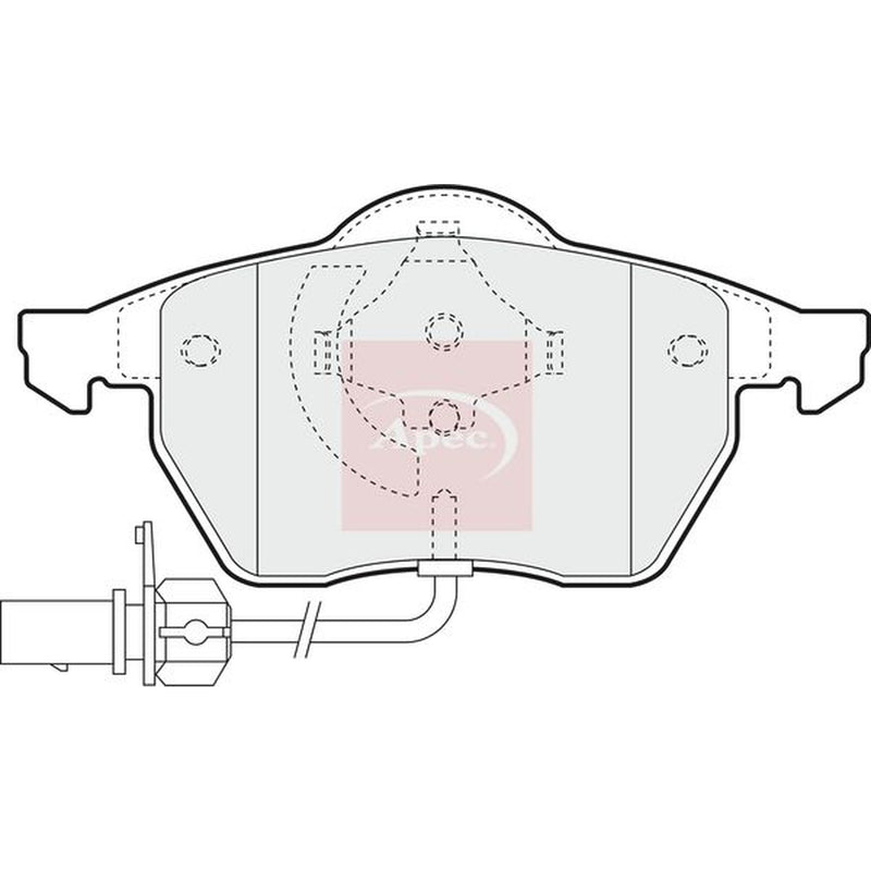 Apec Front Brake Pad Set PAD964