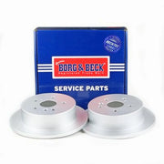 Borg & Beck 2 x Solid Rear Brake Discs BBD4361