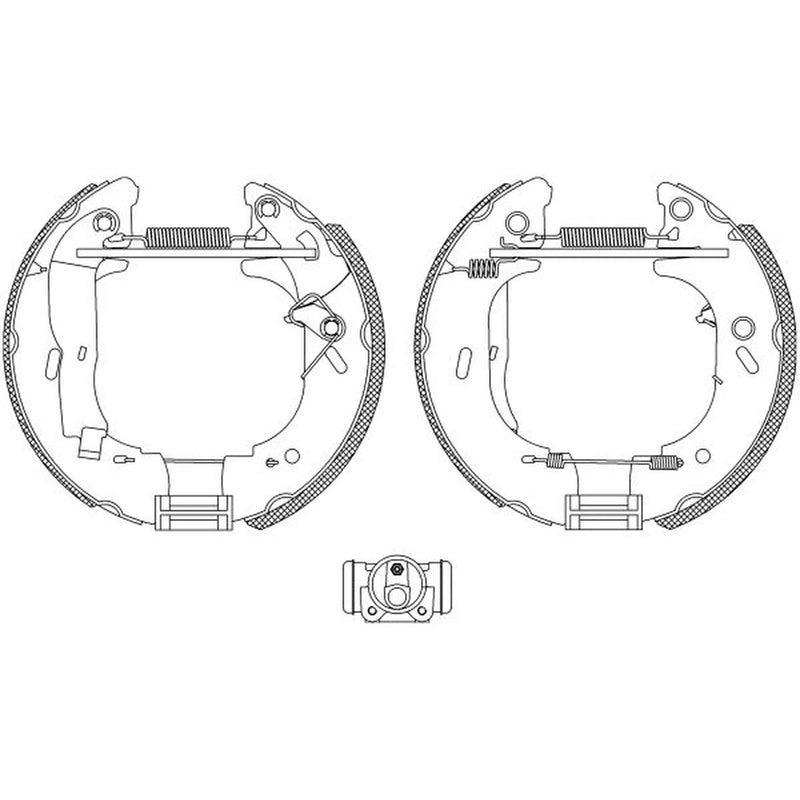 Mintex Brake Shoe Set Axle Kit MSP116
