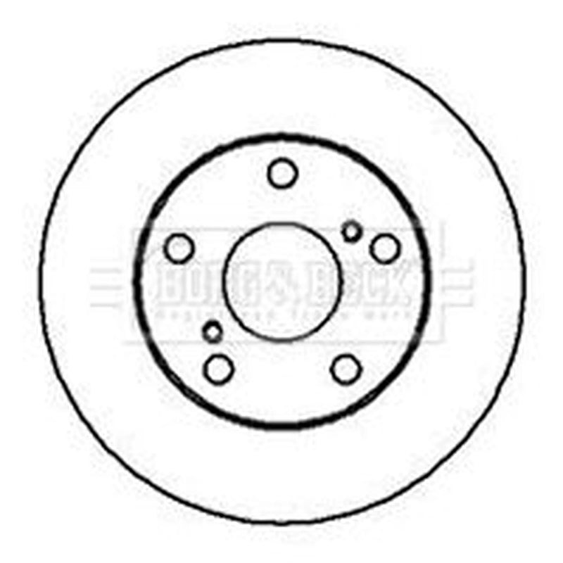 Borg & Beck 2 x Vented Front Brake Discs BBD5033