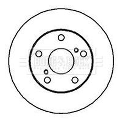 Borg & Beck 2 x Vented Front Brake Discs BBD5033