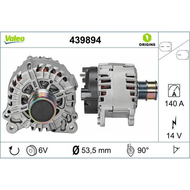 Valeo Car Alternator 12V 439894