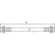 Apec Brake Hydraulic Hose Line Rear HOS3132