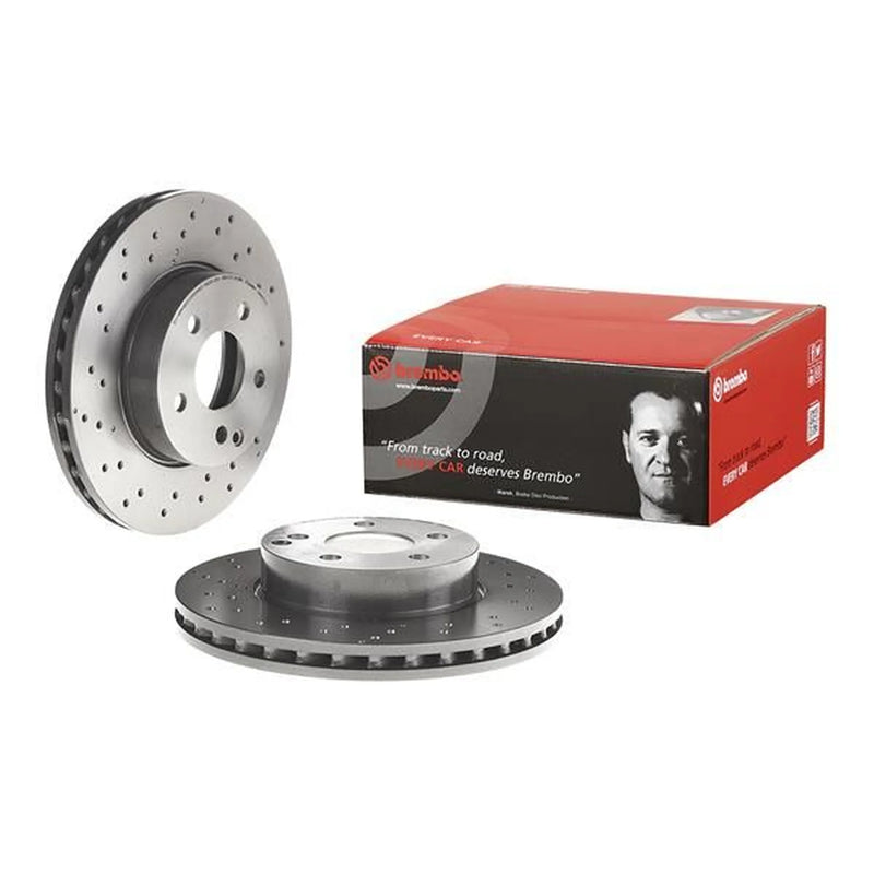 Brembo 2 x Perforated/Vented Front Brake Discs 09.A613.51