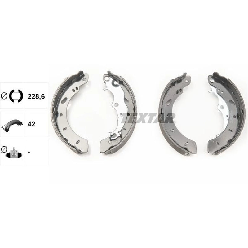 Textar Brake Shoe Set Axle Kit 91079800