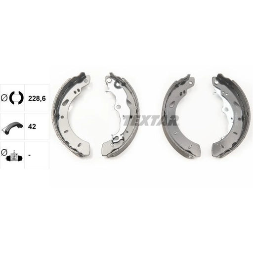 Textar Brake Shoe Set Axle Kit 91079800