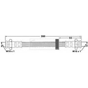 Borg & Beck Brake Hydraulic Hose Line Rear Left BBH6365