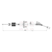Apec Handbrake Cable Front CAB1656