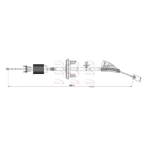 Apec Handbrake Cable Front CAB1656