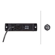 Hella Side Marker Light Wide High 2PS 008 645-801