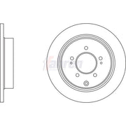Fahren 2 x Solid Rear Brake Discs FBD6935
