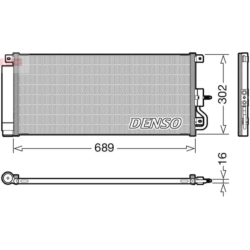 Denso Air Conditioning Condenser DCN20048