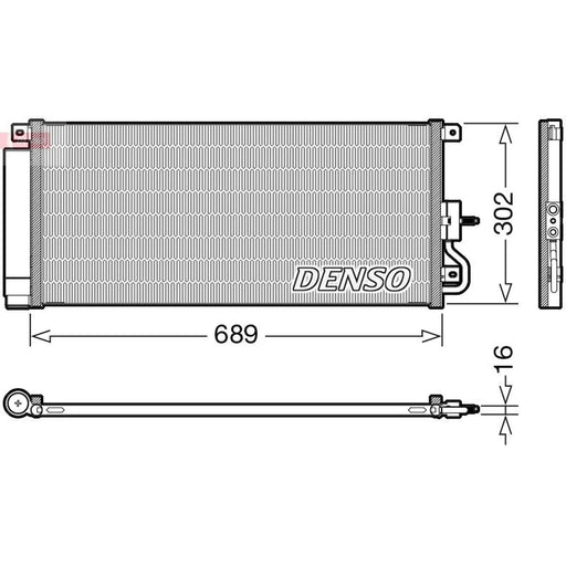 Denso Air Conditioning Condenser DCN20048