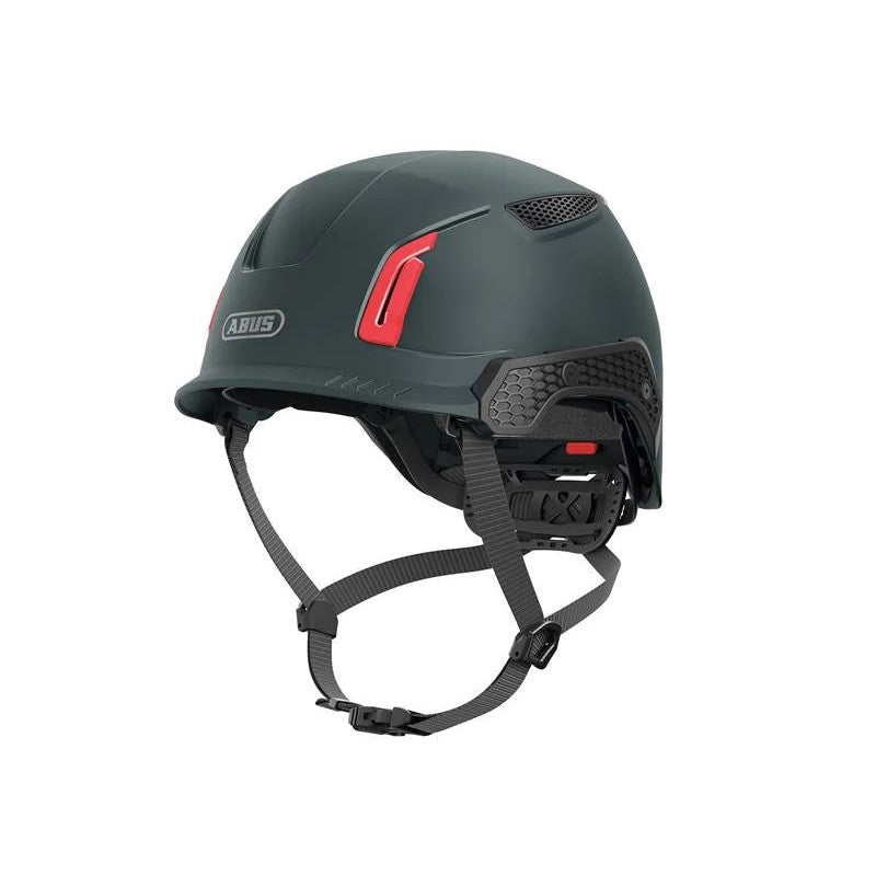 ABUS Mechanical SPECTOR Vented Safety Helmet TITAN Black - 10099773-01