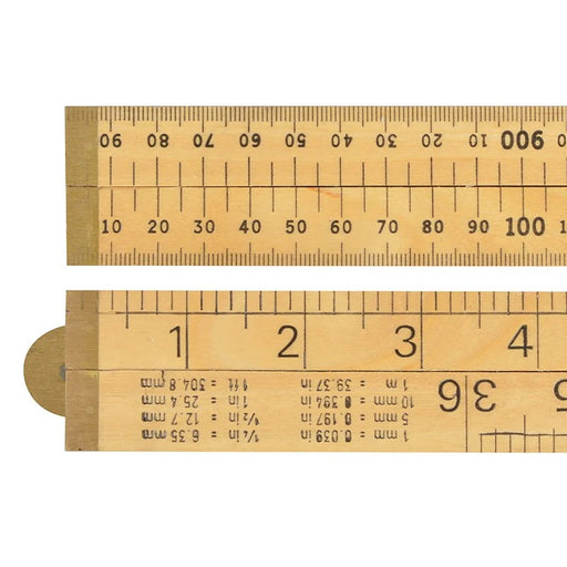 R.S.T. Wooden 4 Fold Rule 1m / 39in (Blister packed) - RSR073P