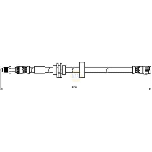 NAPA Brake Hydraulic Hose Line Front NBH1193