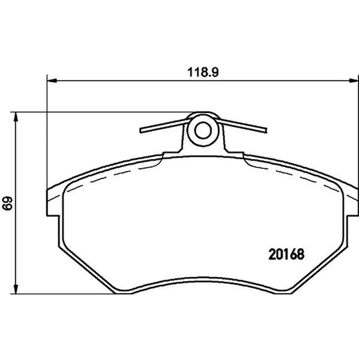 Mintex Front Brake Pad Set MDB1570
