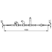 Bosch Handbrake Cable Left Rear 1 987 482 839