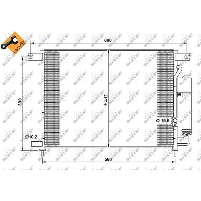 NRF Air Conditioning Condenser 35766