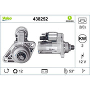 Valeo Starter Motor 12V 2kW 12 Teeth 438252