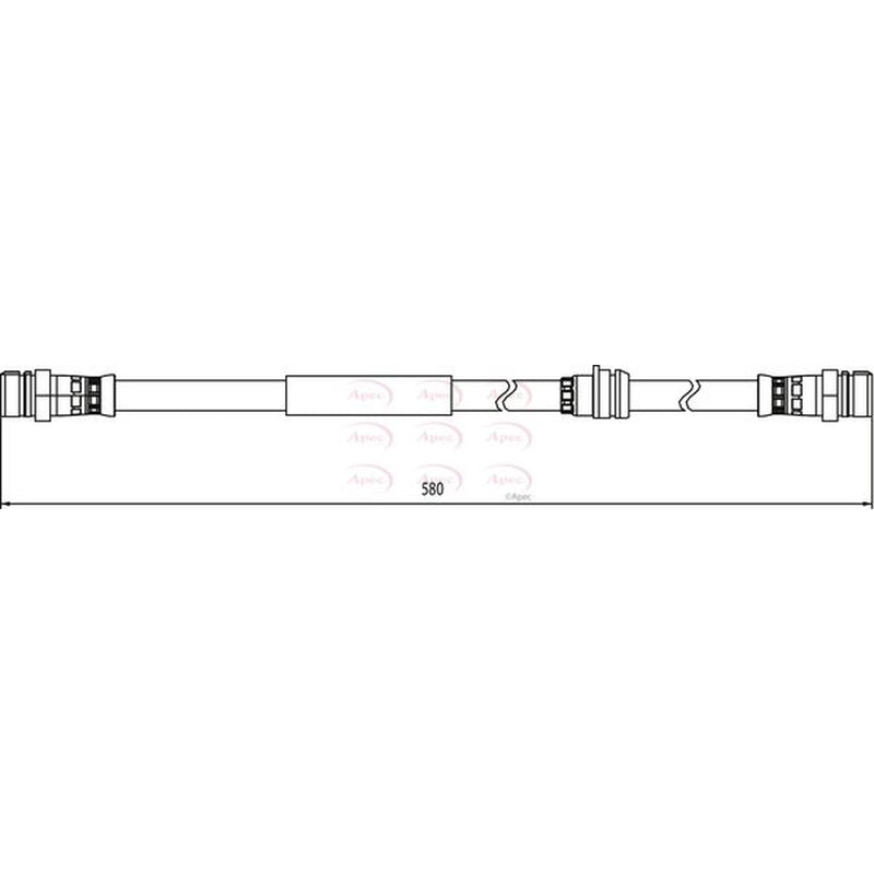 Apec Brake Hydraulic Hose Line Front HOS3899
