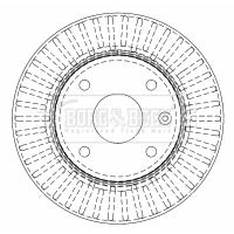 Borg & Beck 2 x Front Brake Discs BBD4511