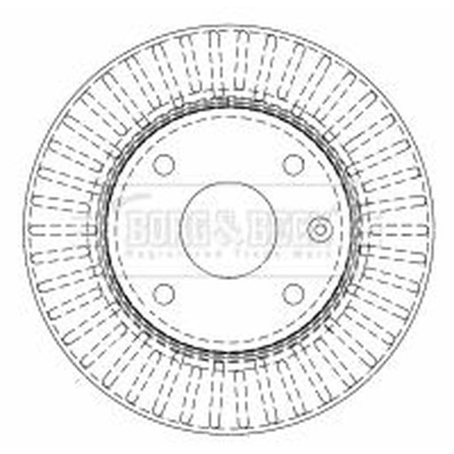 Borg & Beck 2 x Front Brake Discs BBD4511