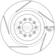 Borg & Beck 2 x Vented Front Brake Discs BBD6220S