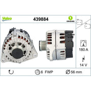 Valeo Car Alternator 12V 439884