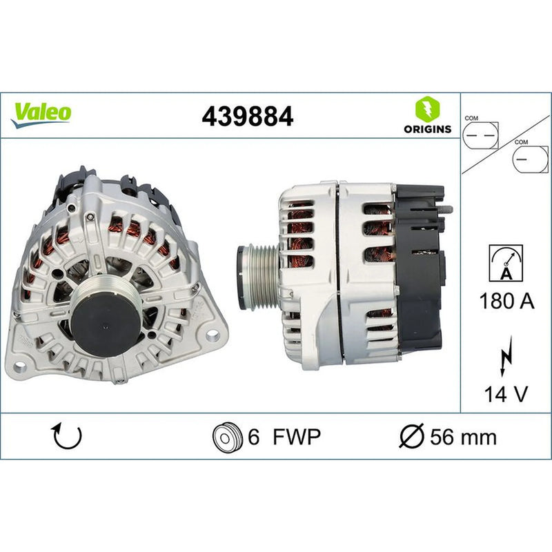 Valeo Car Alternator 12V 439884