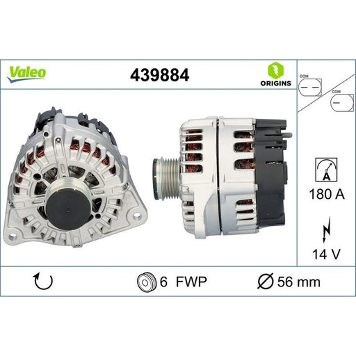 Valeo Car Alternator 12V 439884