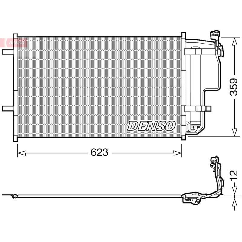 Denso Air Conditioning Condenser DCN44011