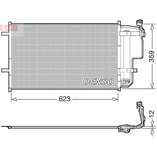 Denso Air Conditioning Condenser DCN44011
