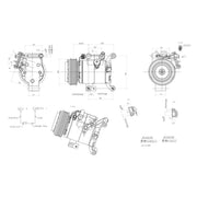Hella Air Conditioning Compressor 8FK 366 200-411
